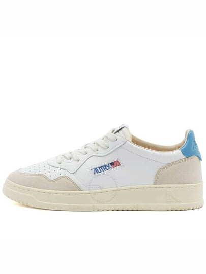 Medalist Leather Suede Blue Tab Low Top Sneakers White - AUTRY - BALAAN 2