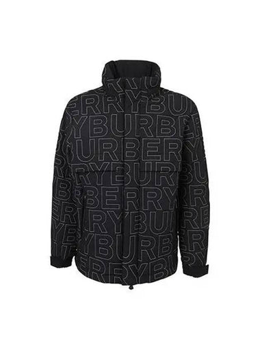 Padding embroidery logo packaway down black - BURBERRY - BALAAN 1