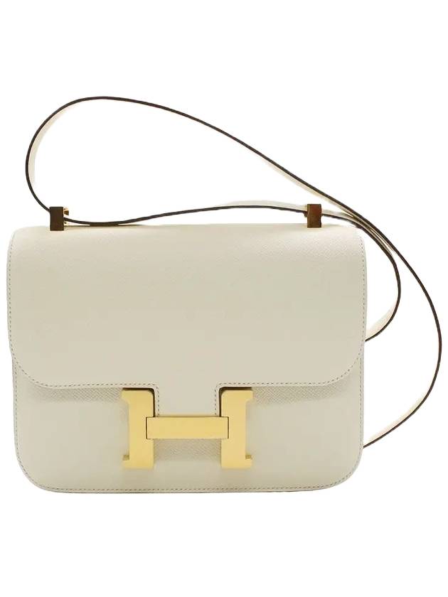 Constance 24 Epsom Cross Bag Cream - HERMES - BALAAN 1