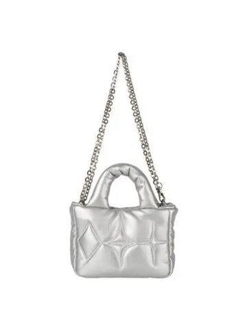 Micro mini padded bag silver - HERETIC - BALAAN 1