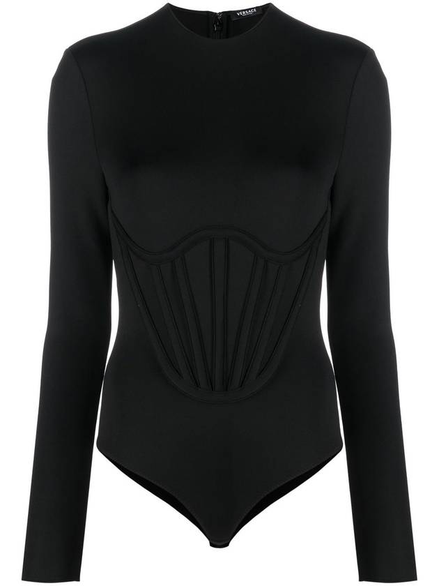 Corset Bodysuit Black - VERSACE - BALAAN 1