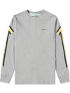 Men's Arrow Print Long Sleeve T-Shirt Gray - OFF WHITE - BALAAN 1