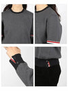 RWB Striped Crew Neck Knit Top Grey - THOM BROWNE - BALAAN 4