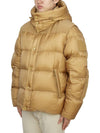 Logo Patch Hooded Down Padding Beige - BURBERRY - BALAAN 5