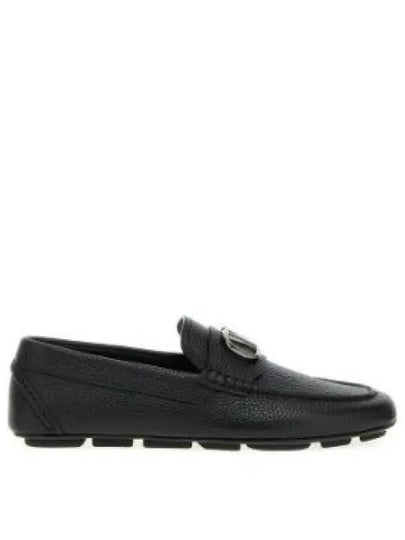 V Logo Signature Loafers Black - VALENTINO - BALAAN 2