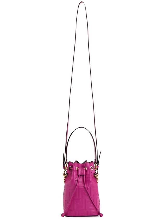 Mon Tresor Small Leather Bucket Bag Pink - FENDI - BALAAN 8