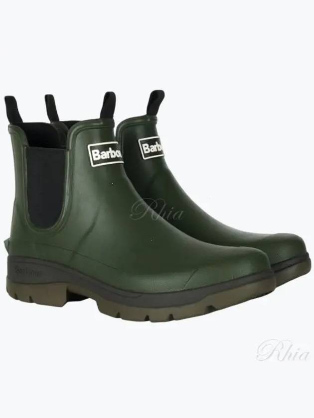 Men's Nimbus Wellington Rain Boots Olive Green - BARBOUR - BALAAN 2