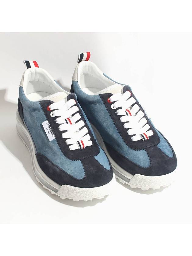 Tech Runner Low Top Sneakers Navy - THOM BROWNE - BALAAN 3