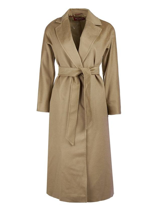 Prater Virgin Wool Single Coat Camel - MAX MARA - BALAAN 2