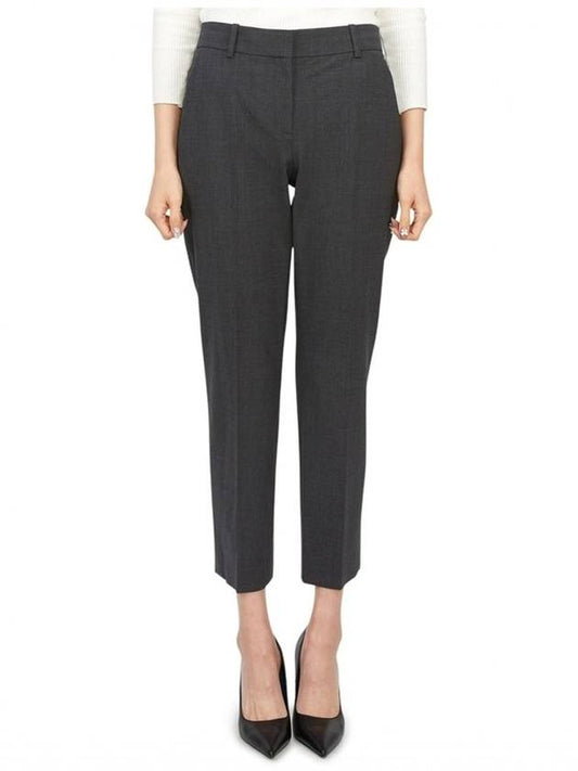 Women's Good Wool Treeca Crop Pants Grey - THEORY - BALAAN 2