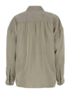 Dry Silk Straight Collar Twist Shirt Light Misty Grey - LEMAIRE - BALAAN 3