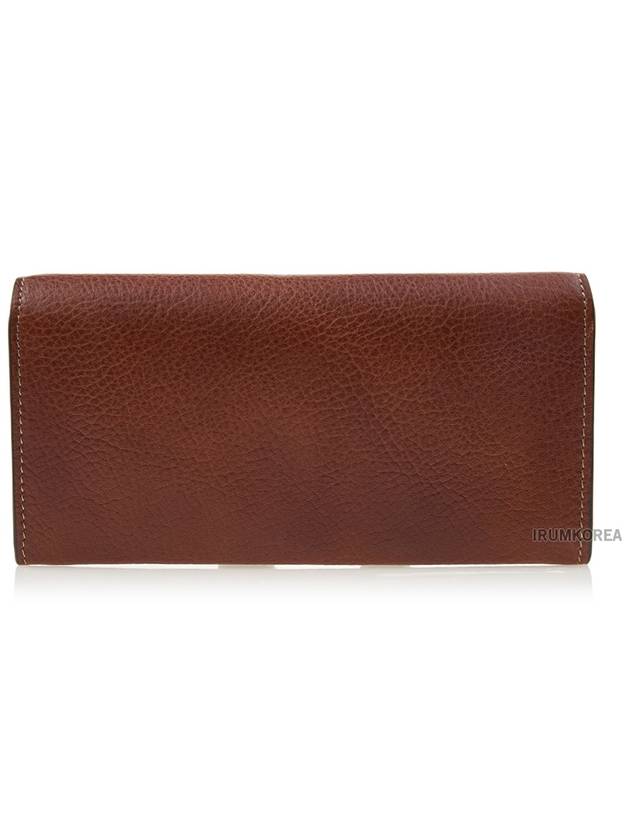 Leather Logo Long Wallet Brown - BRUNELLO CUCINELLI - BALAAN 4