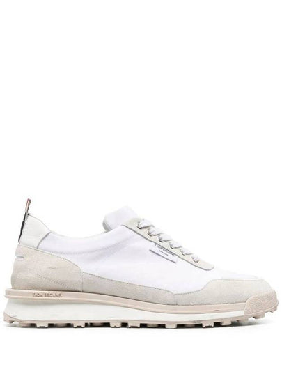 Alumni Eco Nylon Sneaker Tonal White Fun Mix - THOM BROWNE - BALAAN 2