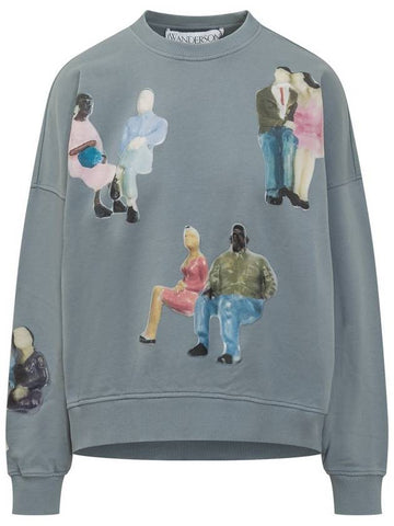 JW Anderson All Over Print Sweat - JW ANDERSON - BALAAN 1