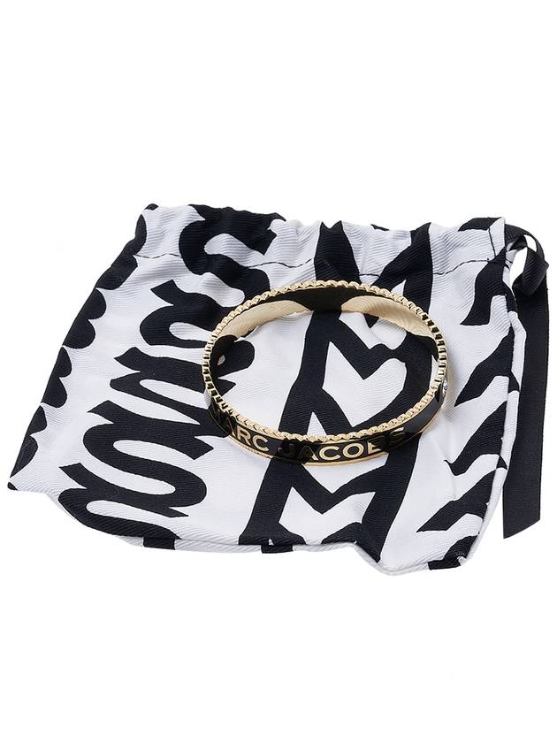 The Medallion Large Bangle Bracelet Black - MARC JACOBS - BALAAN 9