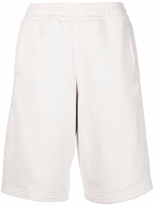 logo print drawstring shorts white - BURBERRY - BALAAN 1