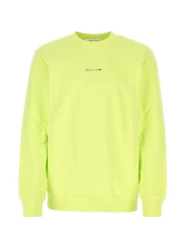 Logo Print Sweatshirt Green Neon - 1017 ALYX 9SM - BALAAN 1