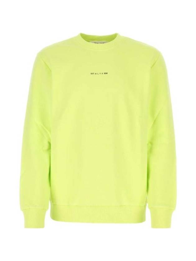 Logo Print Sweatshirt Green Neon - 1017 ALYX 9SM - BALAAN 1