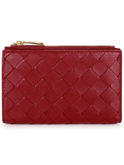 Intrecciato Zipper Medium Half Wallet Apple Candy - BOTTEGA VENETA - BALAAN 2