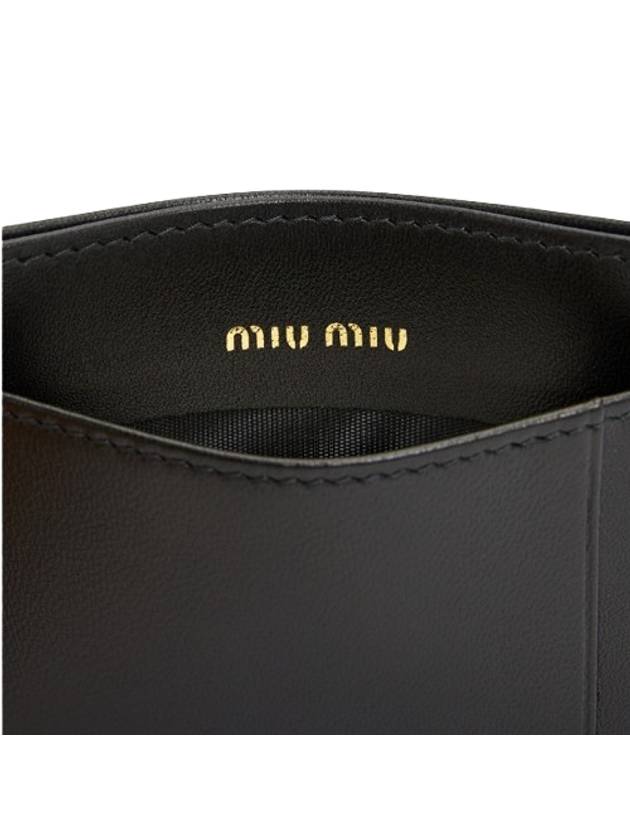 Matelasse Nappa Leather Card Wallet Black - MIU MIU - BALAAN 8