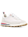 Fine Kid Suede Tech Runner White - THOM BROWNE - BALAAN 4