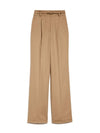 Perdoni Wool Wide Pants Camel - MAX MARA - BALAAN 1