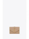 Matelasse Monogram Envelope Small Half Wallet Beige - SAINT LAURENT - BALAAN 2