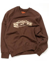 Headlight Sweatshirt Brown I5WE02BR - IOEDLE - BALAAN 1