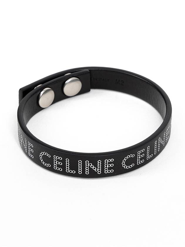 Monochroms Stud Bracelet Black - CELINE - BALAAN 4