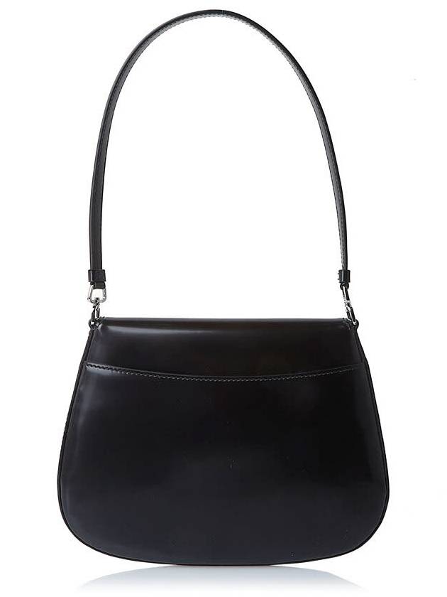 Cleo Brushed Flap Shoulder Bag Black - PRADA - BALAAN 4