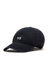 Embroidered Logo Ball Cap Black - Y-3 - BALAAN 2