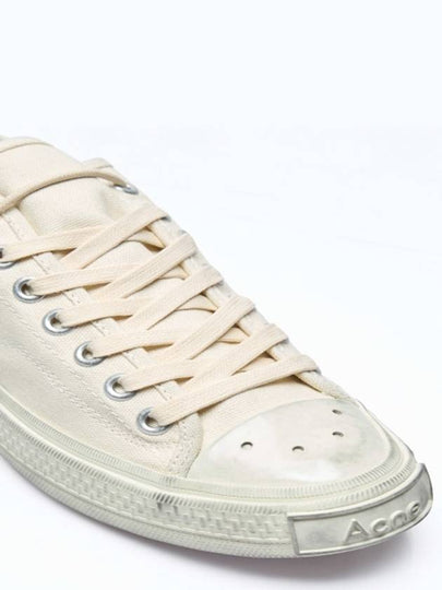 Canvas Low Top Sneakers White - ACNE STUDIOS - BALAAN 2