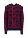 9C00016 M1242 755 Navy Red Men’s Knit - MONCLER - BALAAN 1