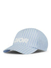 Logo Stripes Ball Cap Blue - DIOR - BALAAN 3