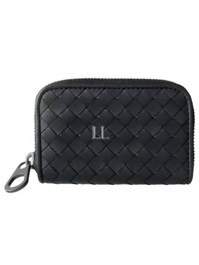 Intrecciato Zipper Card Wallet Black - BOTTEGA VENETA - BALAAN 2