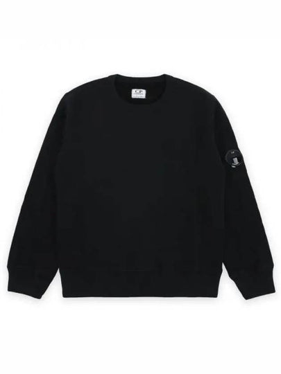 Kids U16 Basic Fleece Lens Sweatshirt Black - CP COMPANY - BALAAN 2