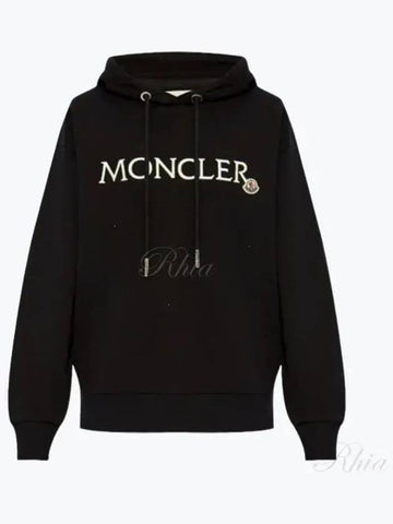 8G00019 89A1K 999 logo embroidery hoodie - MONCLER - BALAAN 1