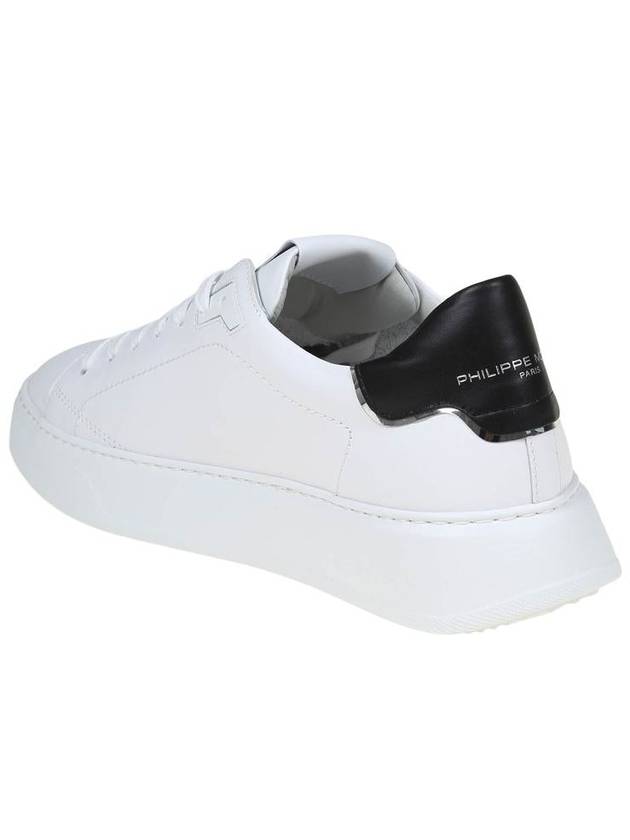 Men's Temple Tennis Black Tab Low Top Sneakers White - PHILIPPE MODEL - BALAAN 5