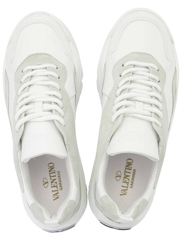 Gumboy Banshee Leather Low Top Sneakers White - VALENTINO - BALAAN 3