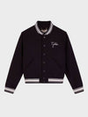 Logo Wool Bomber Jacket Navy - GOLDEN GOOSE - BALAAN 2