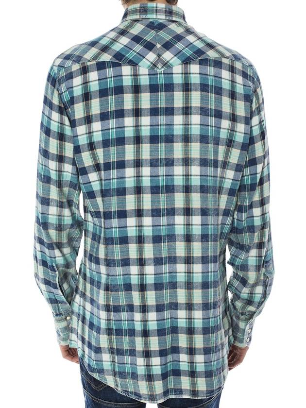 Bleached Check Western Shirt - DSQUARED2 - BALAAN 3