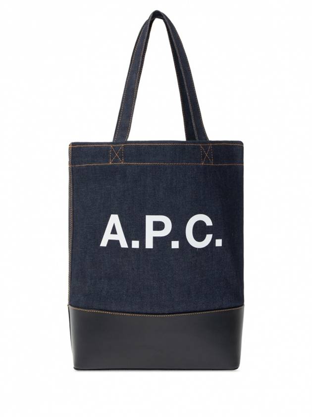 Logo Denim Axelle Tote Bag Navy - A.P.C. - BALAAN 2