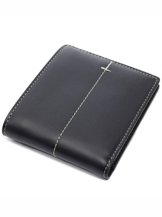 Center Stitch Half Wallet Black - TOD'S - BALAAN 6