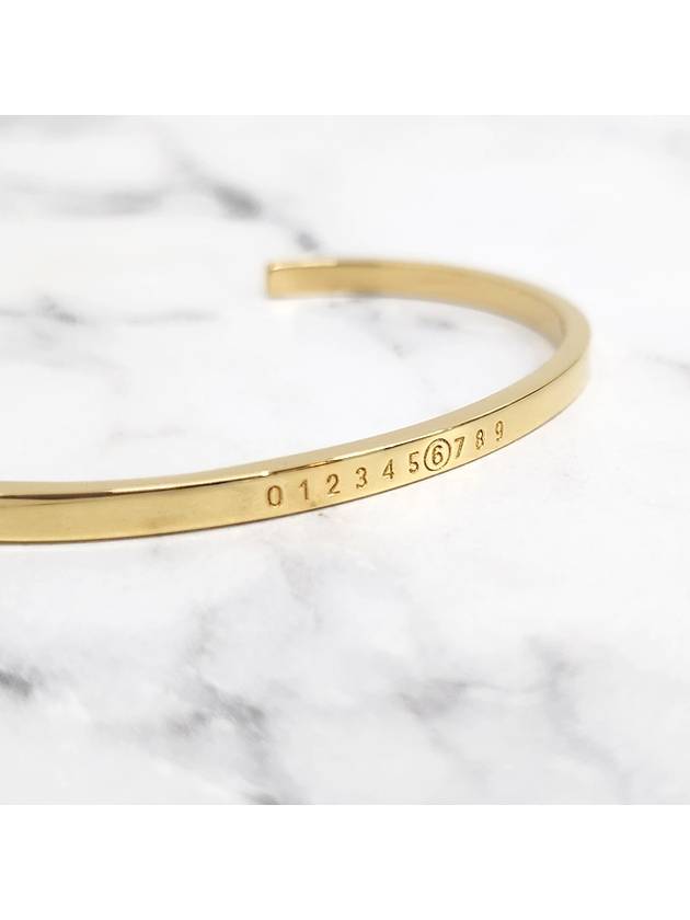 Numeric Minimal Signature Bracelet Gold - MAISON MARGIELA - BALAAN 7