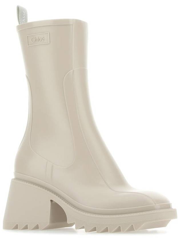 Betty Chunky Sole Rain Boots Beige - CHLOE - BALAAN 3