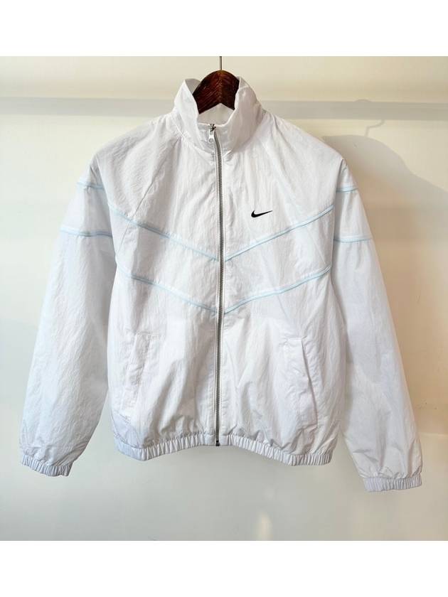 Windrunner Loose UV Woven Zip-Up Jacket White - NIKE - BALAAN 2