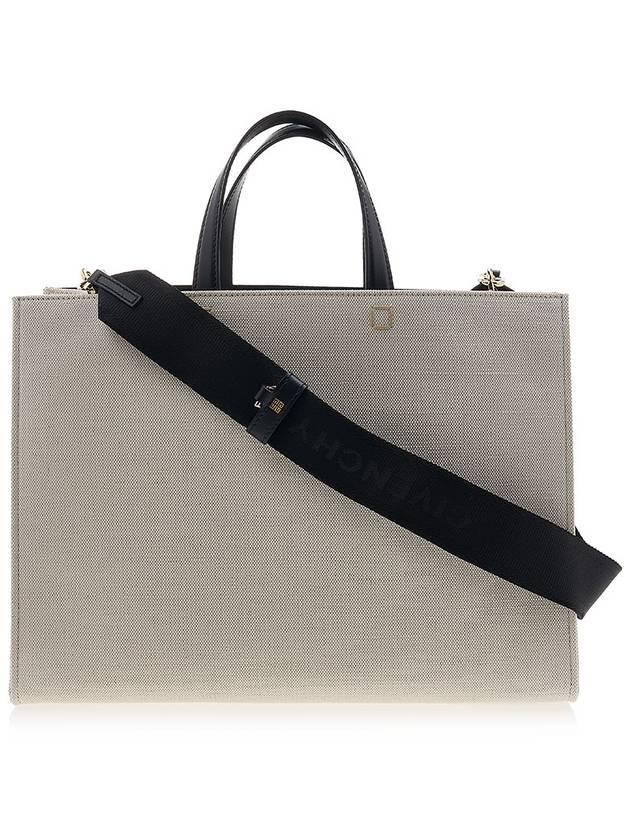 G Logo Canvas Medium Tote Bag Beige - GIVENCHY - BALAAN 4