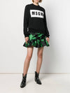 Box Logo Cotton Sweatshirt Black - MSGM - BALAAN 3