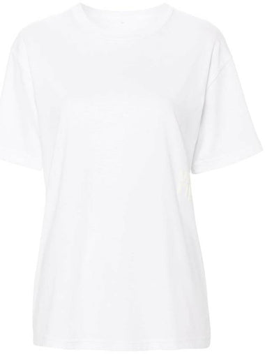 Alexander Wang Essential Jsy Ss T-Shirt W/ Puff Logo & Bound Neck Clothing - ALEXANDER WANG - BALAAN 1