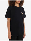 Chillax Fox Patch Classic Short Sleeve T-Shirt Black - MAISON KITSUNE - BALAAN 6